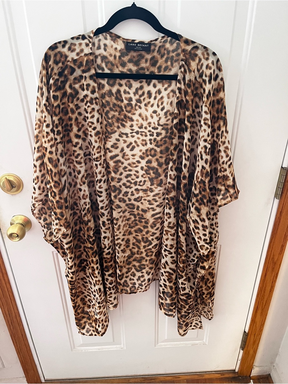 Lane Bryant Leopard Print Kimono One Size